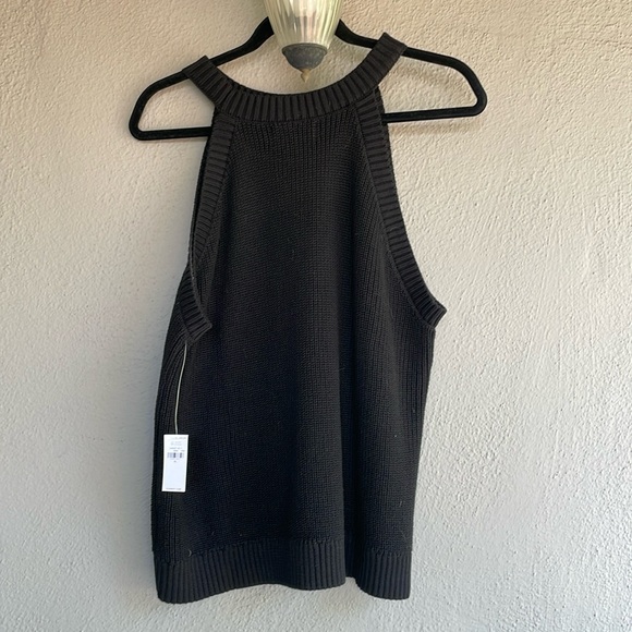 Brand new Old Navy high neck, sleeveless sweater top. Black. XL NWT - Picture 1 of 3
